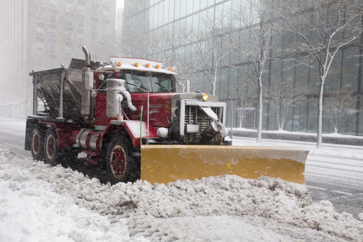 snow plow in boston