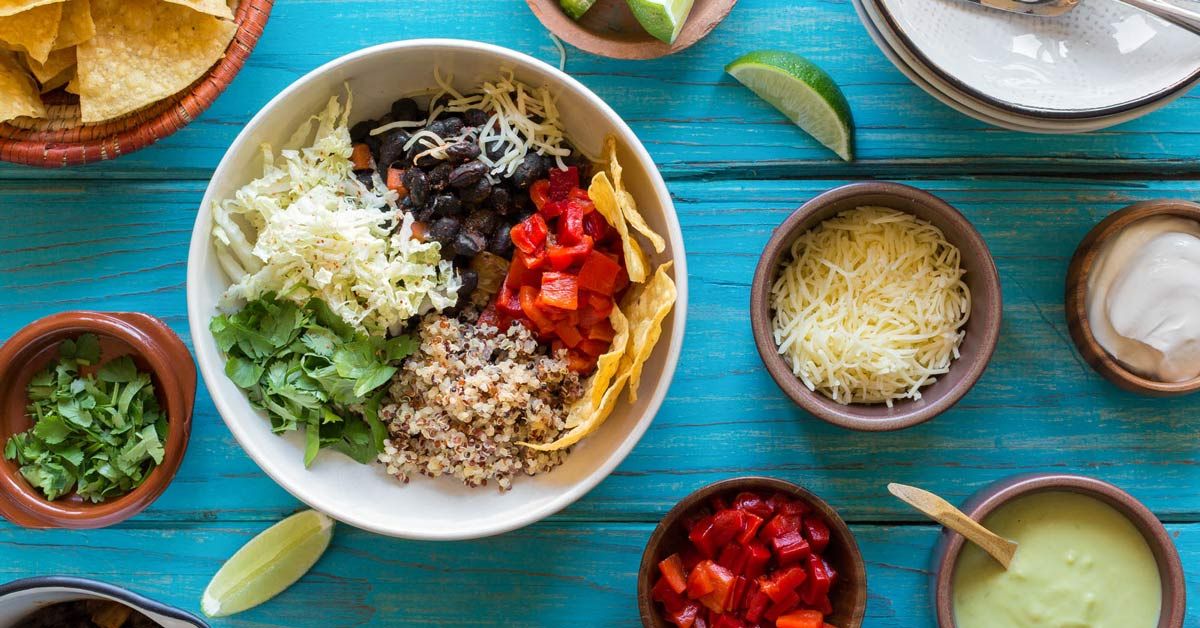 Sun Basket  Black Bean Burrito Bowls with Avocado Crema