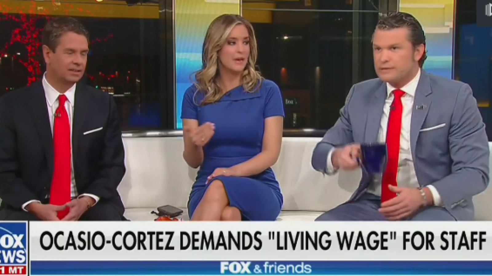 Fox Friends Tells Miss Congresswoman Alexandria Ocasio Cortez To Redistribute Her Own Salary Capping Salary Among Staffers Is Socialism And Communism On Display