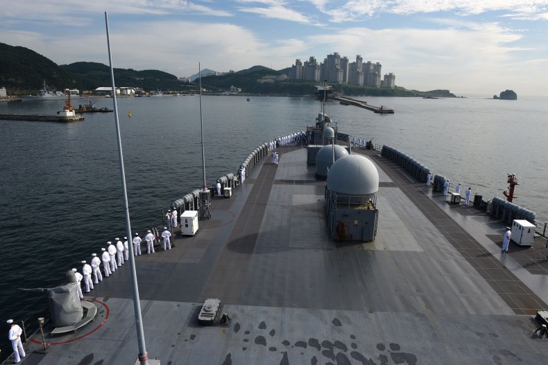 USS Blue Ridge, Navy, South Korea, Busan