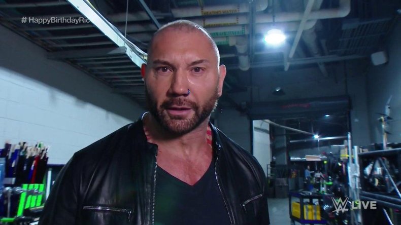 Batista returns to wwe monday night raw ric flair
