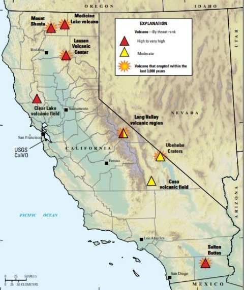 california volcanoes