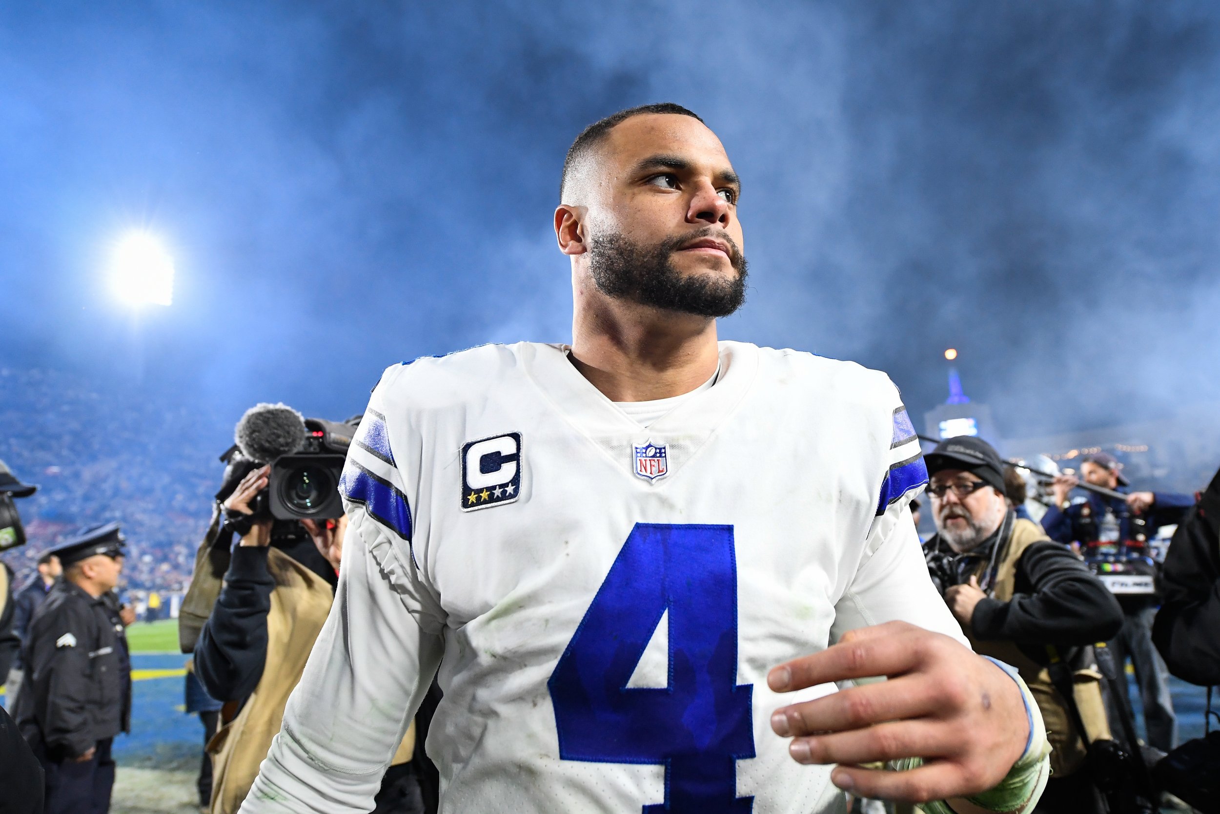 Cowboys QB Dak Prescott's Dog Seized for Biting Neighbor and Sending Her to  Hospital