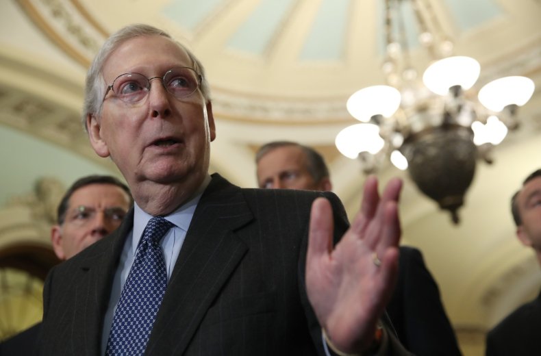 McConnell, criticizes, Democrats, voting rights