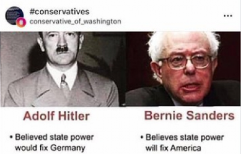 bernie sanders adolf hitler republican