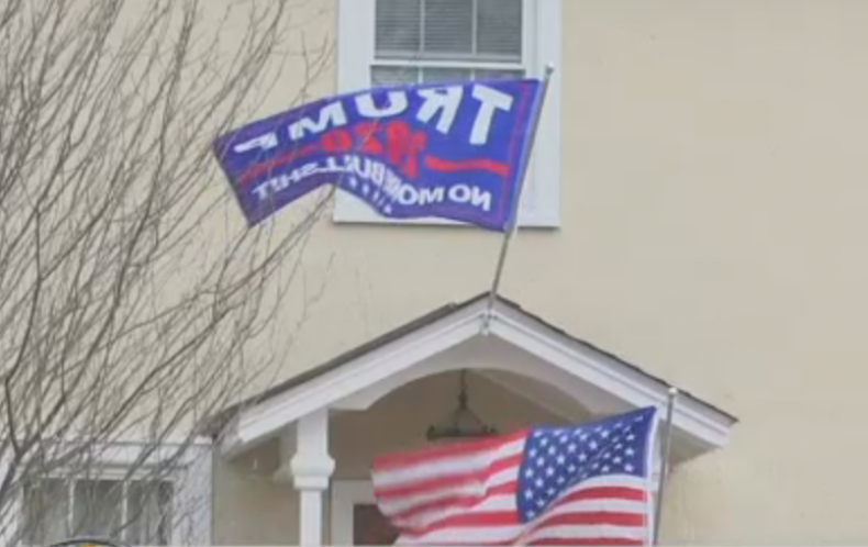 trump american flag