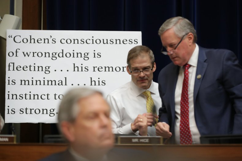 Michael Cohen, Republicans, testimony