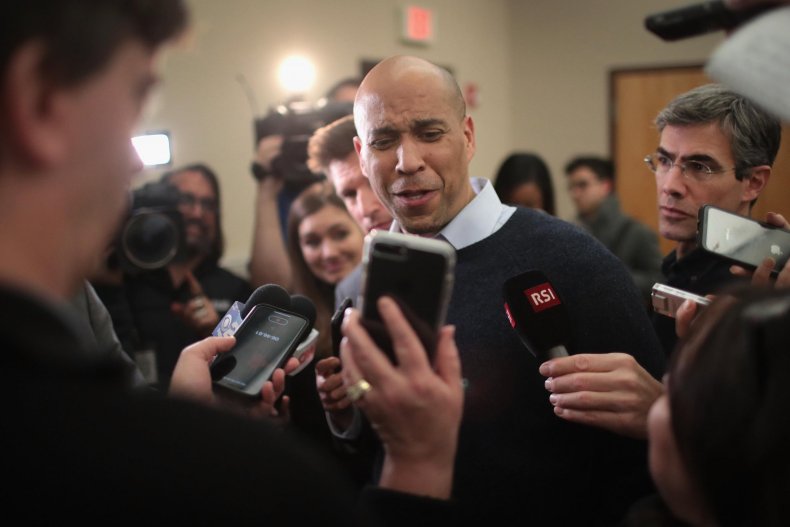cory booker threat