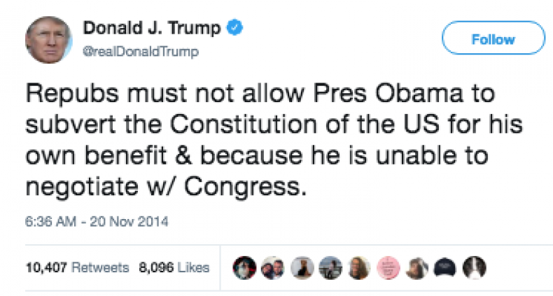 trump executive action tweet obama trump executive action tweet obama