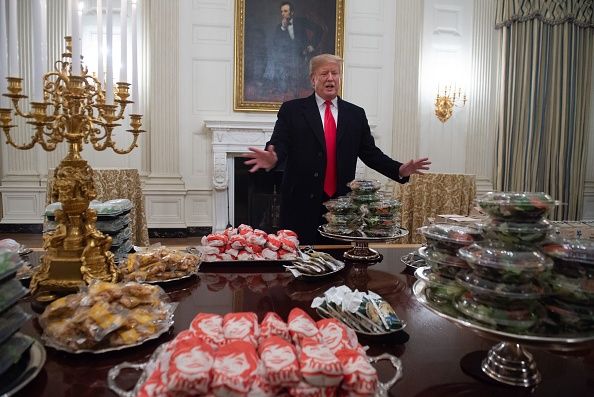 President Trump Again Serves Fast Food to College Football Champs, Now ...