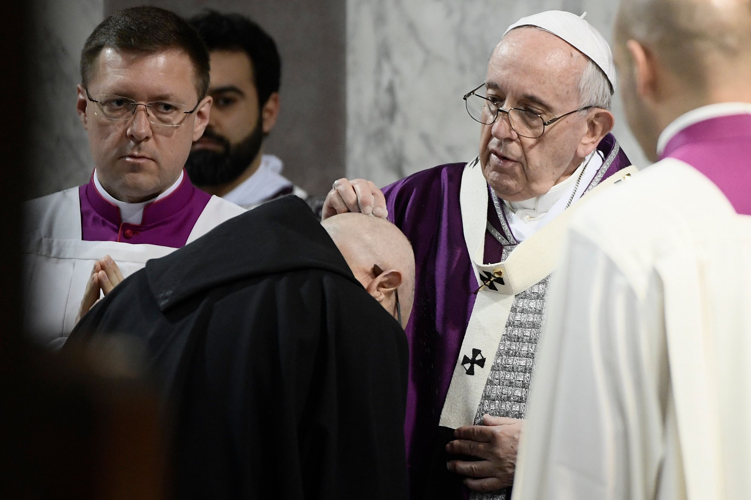 pope at ash wednesday