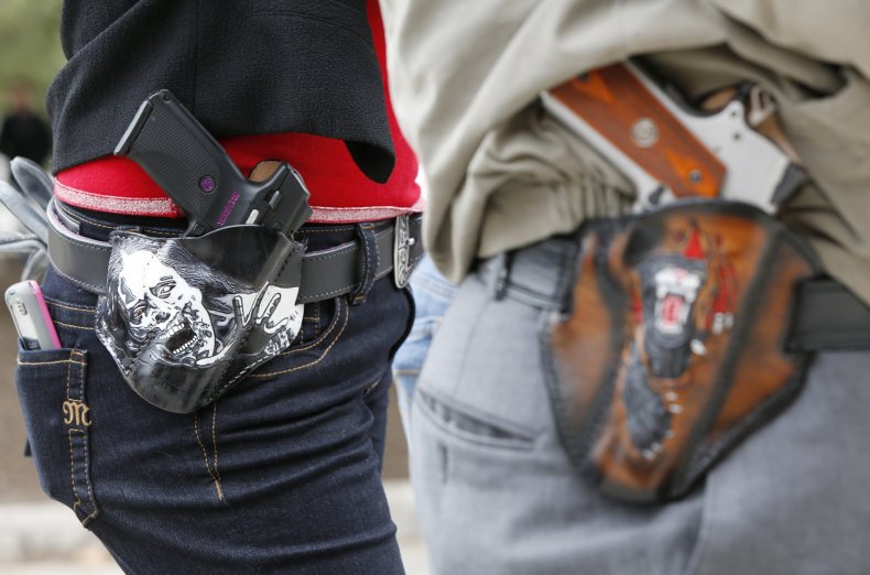 gun rights open carry Stephanie Flowers Arkansas debate