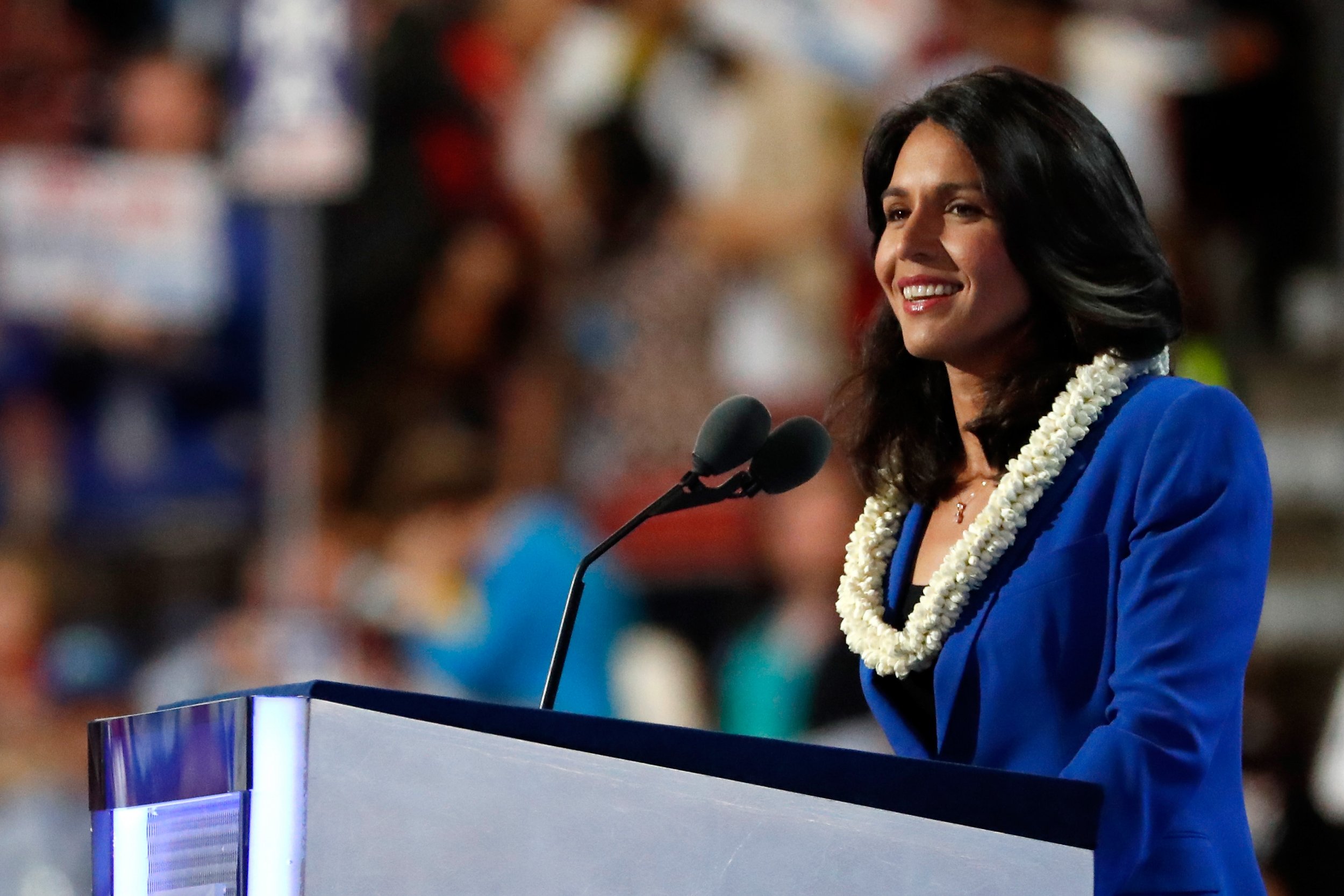 Tulsi Gabbard, Democrat, president, town hall. 