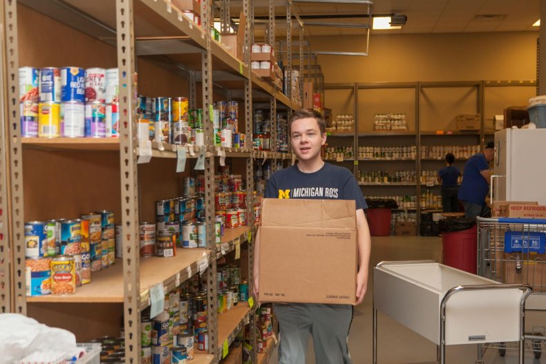 Griffin organizing food pantry in Michigan