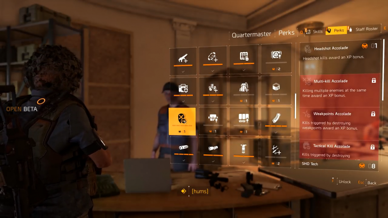 Division 2 XP perks Division 2 XP perks