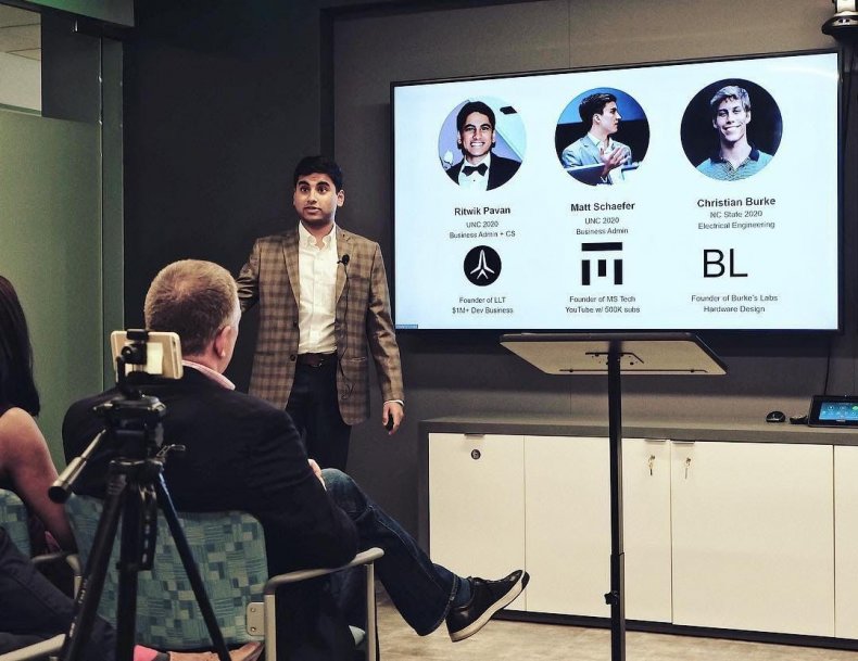 UNC junior and founder of Linker Logic Technologies, Ritwik Pavan
