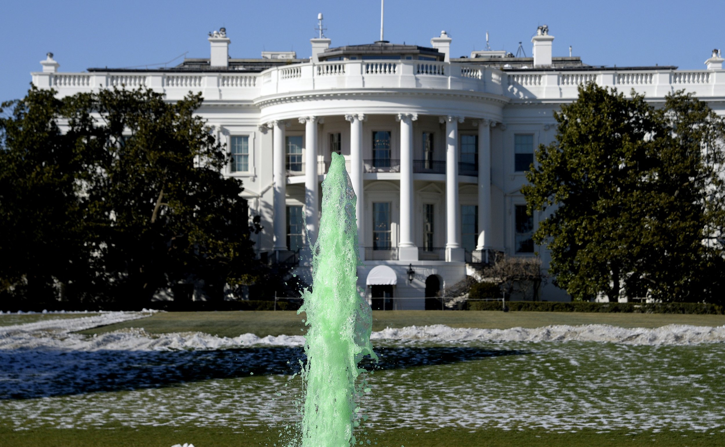 white house fountain st patricks day backgrounds