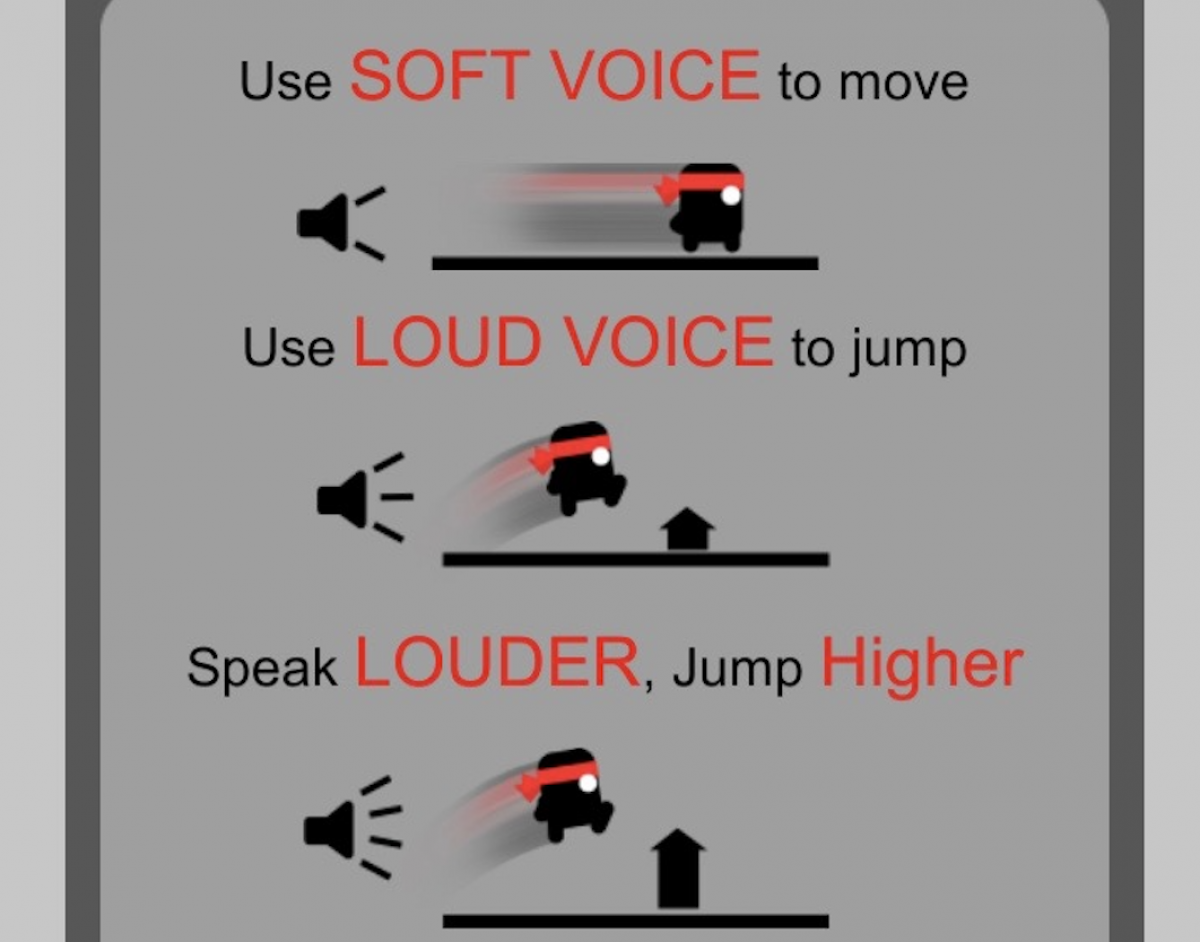 scream to jump game scream go hero soft voice to move loud voice to jump mobile android app download iOS