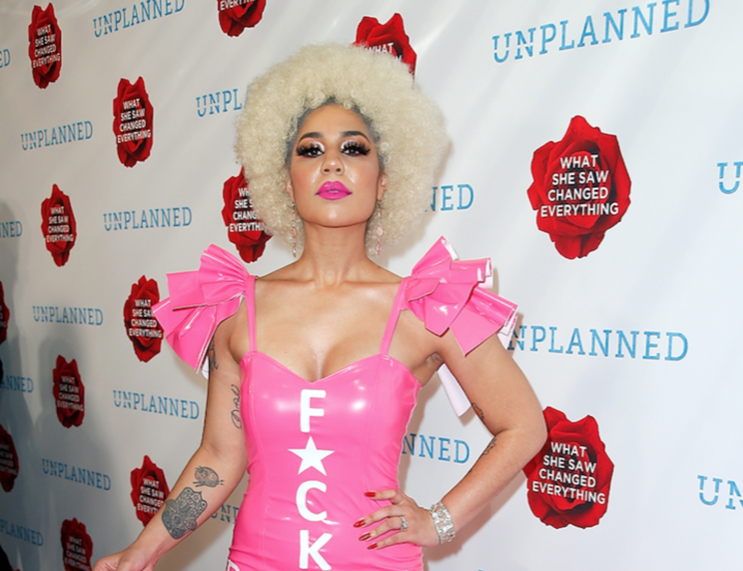 Joy Villa on Anti-Planned Parenthood Dress