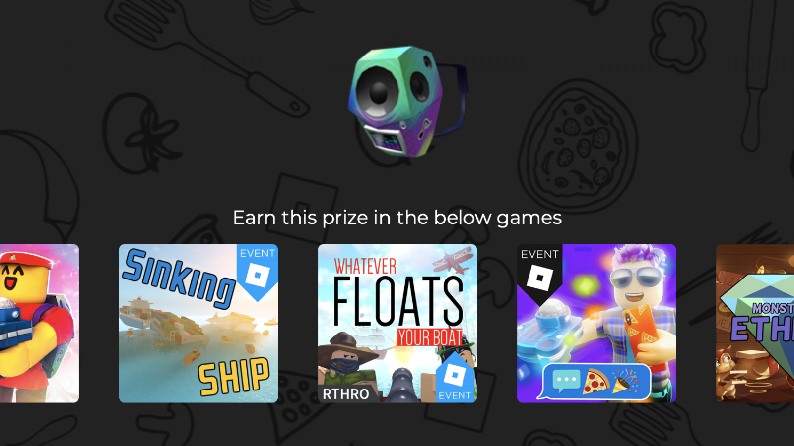 Roblox Events Prizes
