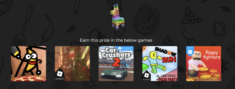 2019 Event Pizza Party Roblox Prizes