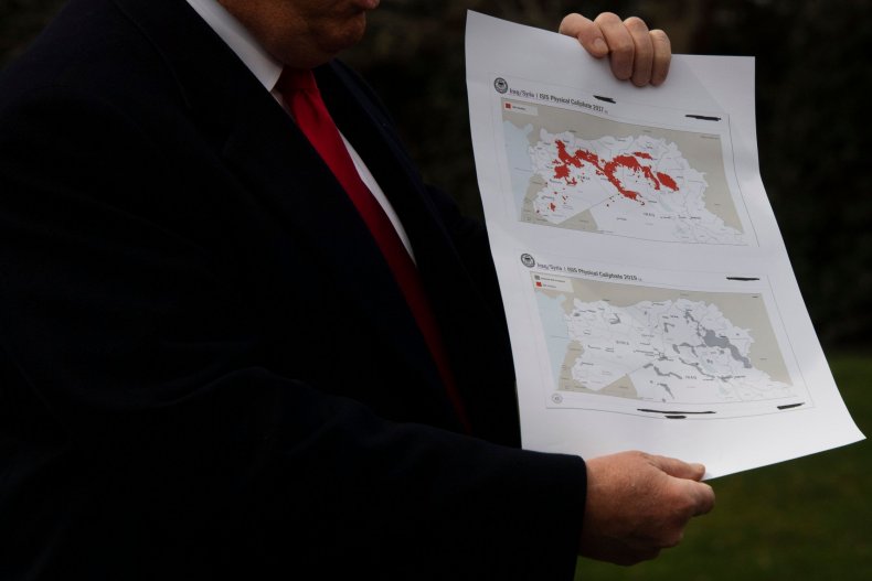 trump syria map tank plant isis