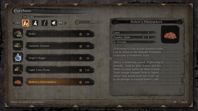 firecracker-sekiro-shadows-die-twice-shinobi-prosthetic-tool-guide