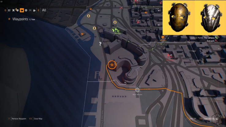 Division 2 midas mask location Division 2 midas mask location