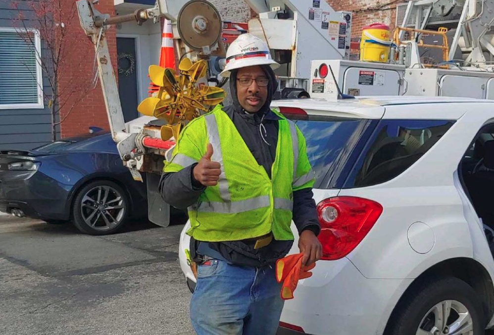 Verizon worker Maurice German