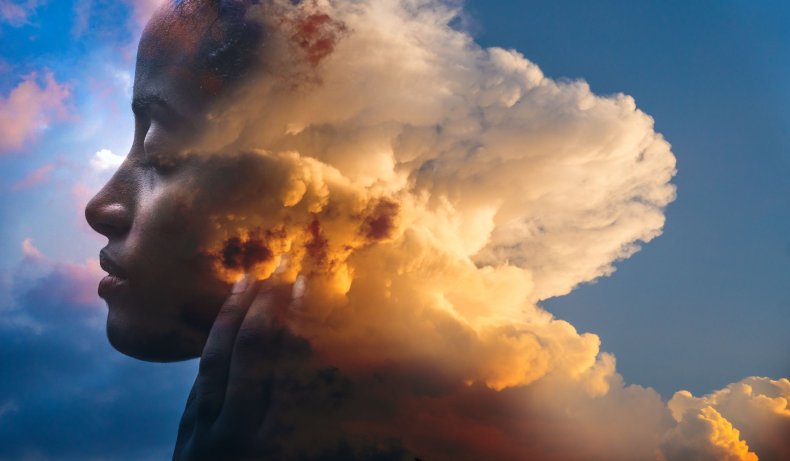 hallucination dream cloud face sky stock getty