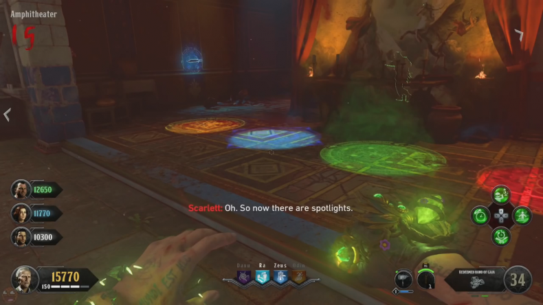 Black Ops 4 ancient evil easter egg 51 colored circles