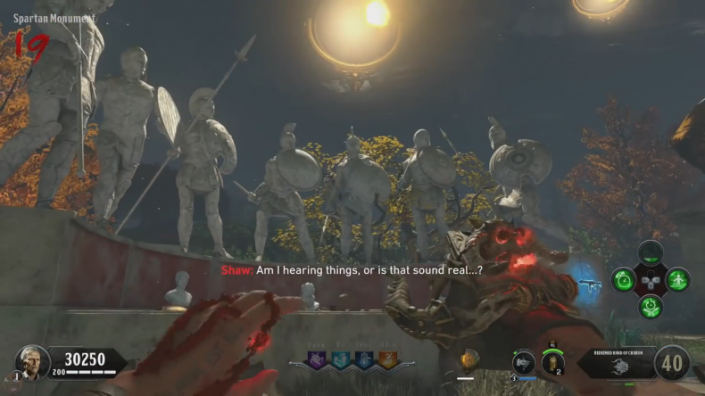 Black Ops 4 ancient evil easter egg 37 spartan statues