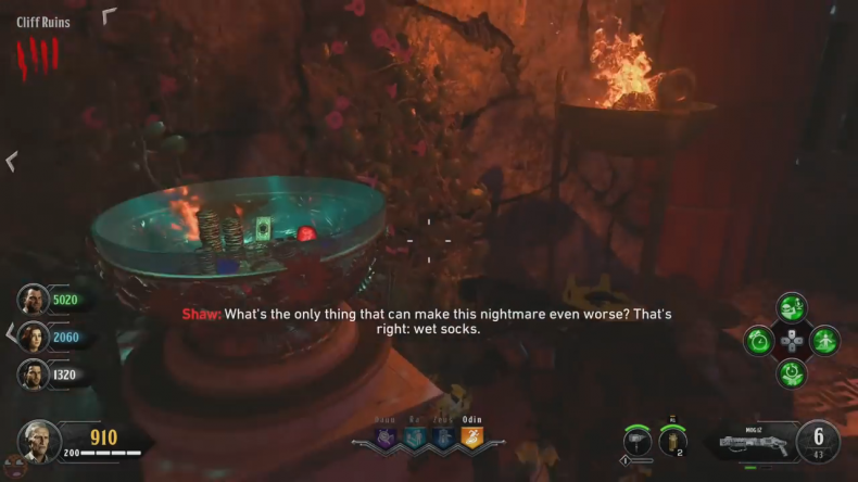 Black Ops 4 ancient evil easter egg 32 cliff tribute