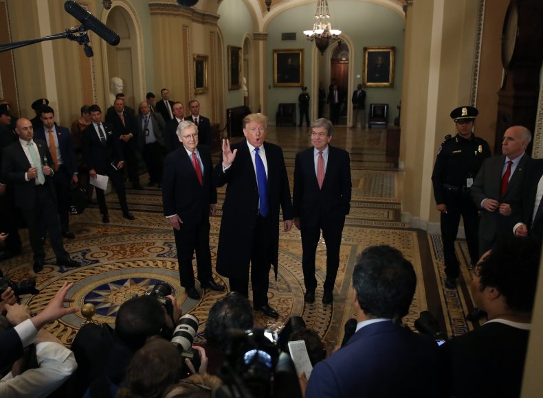 Donald Trump, victory lap, Capitol Hill