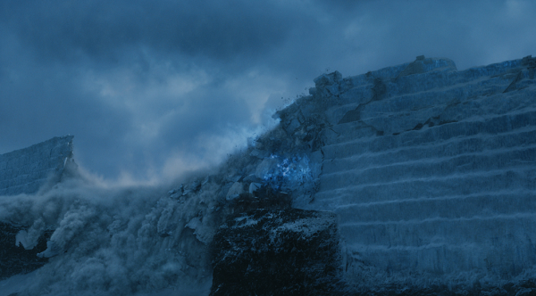 how thick is the wall game of thrones