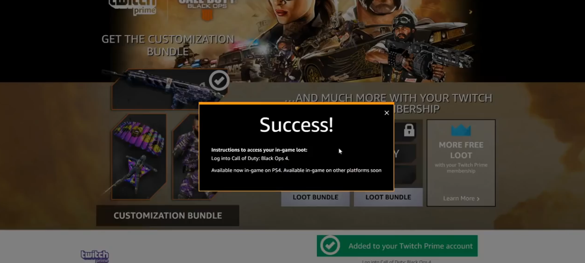 Call of Duty: Black Ops 4' Twitch Prime Loot - How to Get Free