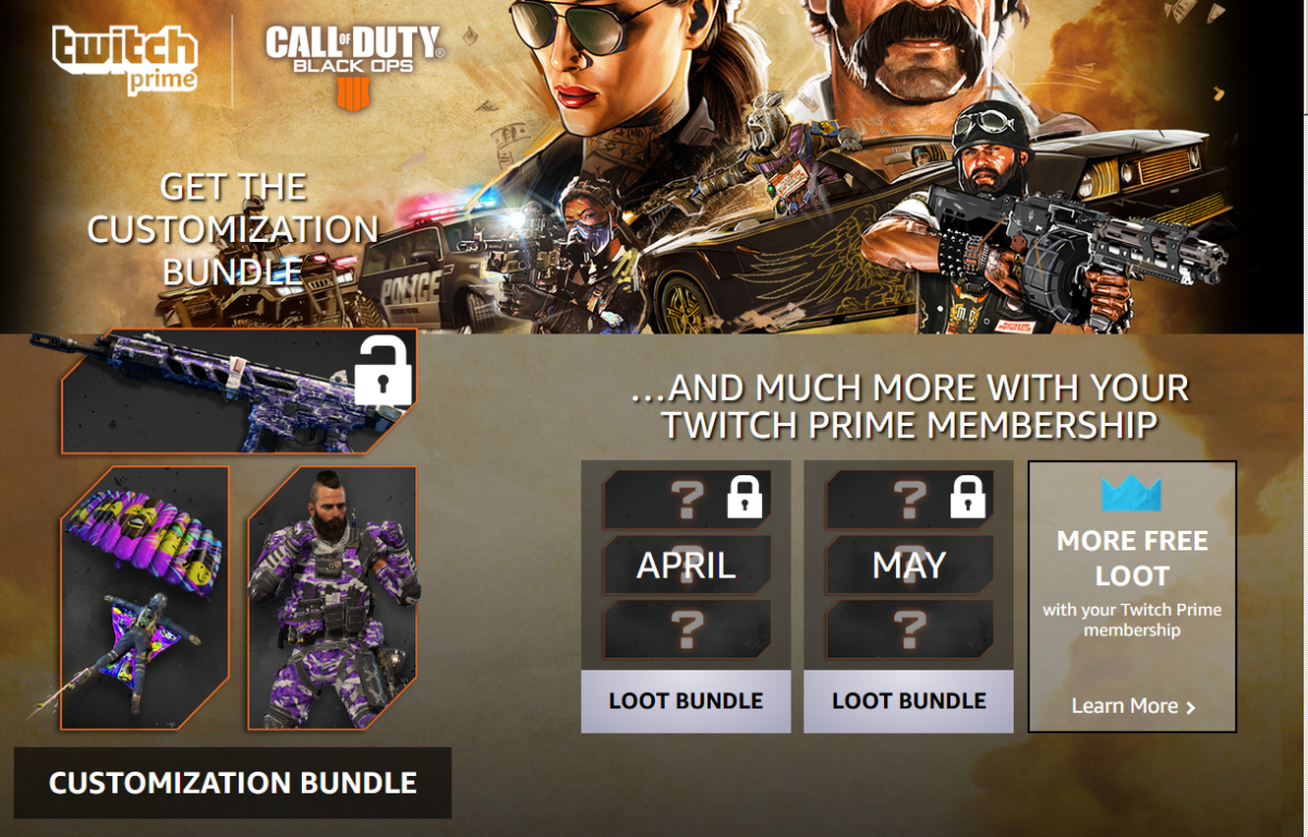 CharlieIntel on X: The final Twitch Prime loot drop for Black Ops 4 is now  live on PS4.   / X