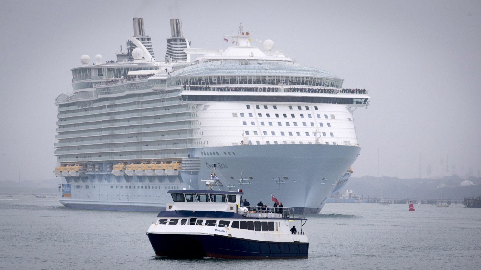 Viral Video Of Huge Cruise Ship Smashed By Construction Crane Emerges