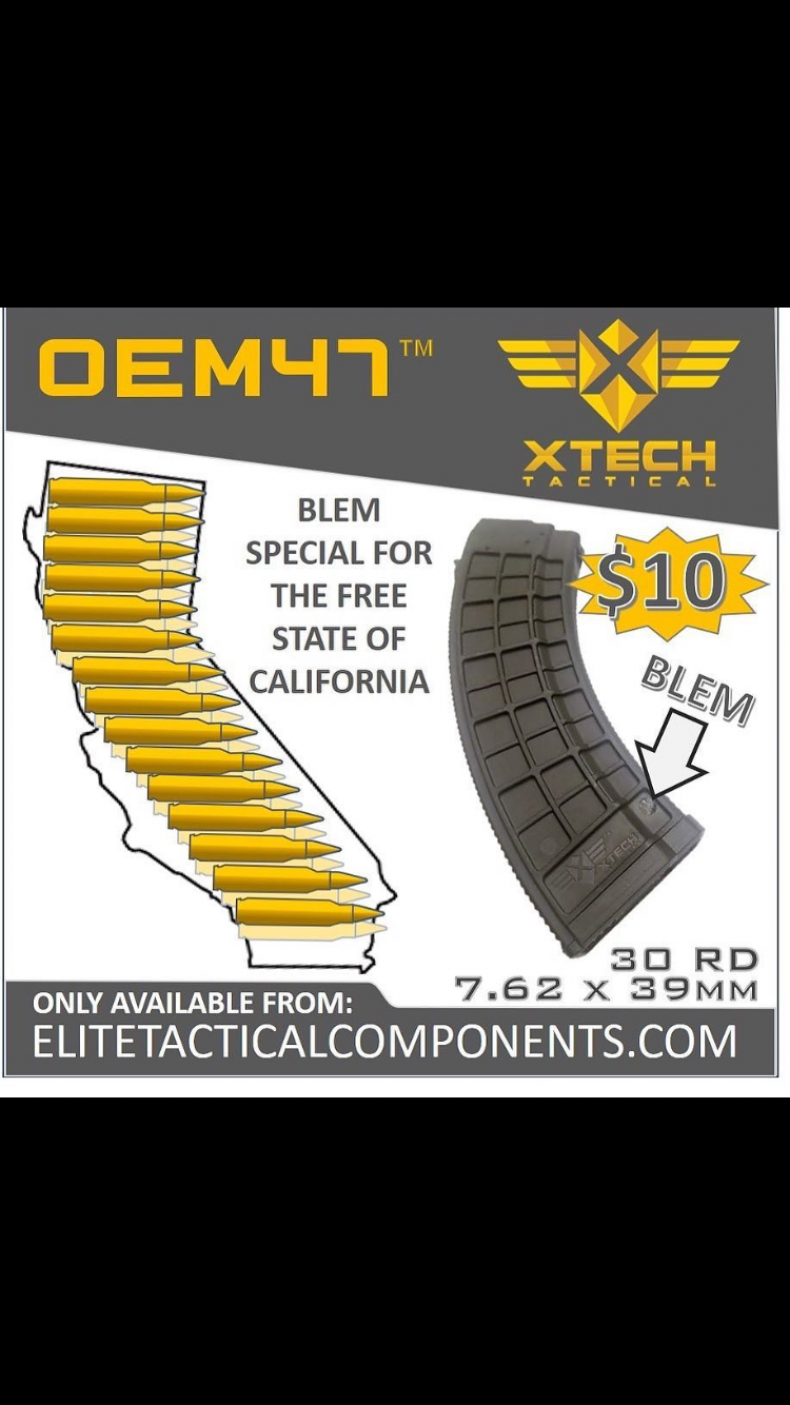 California hi-capacity magazine ban lift