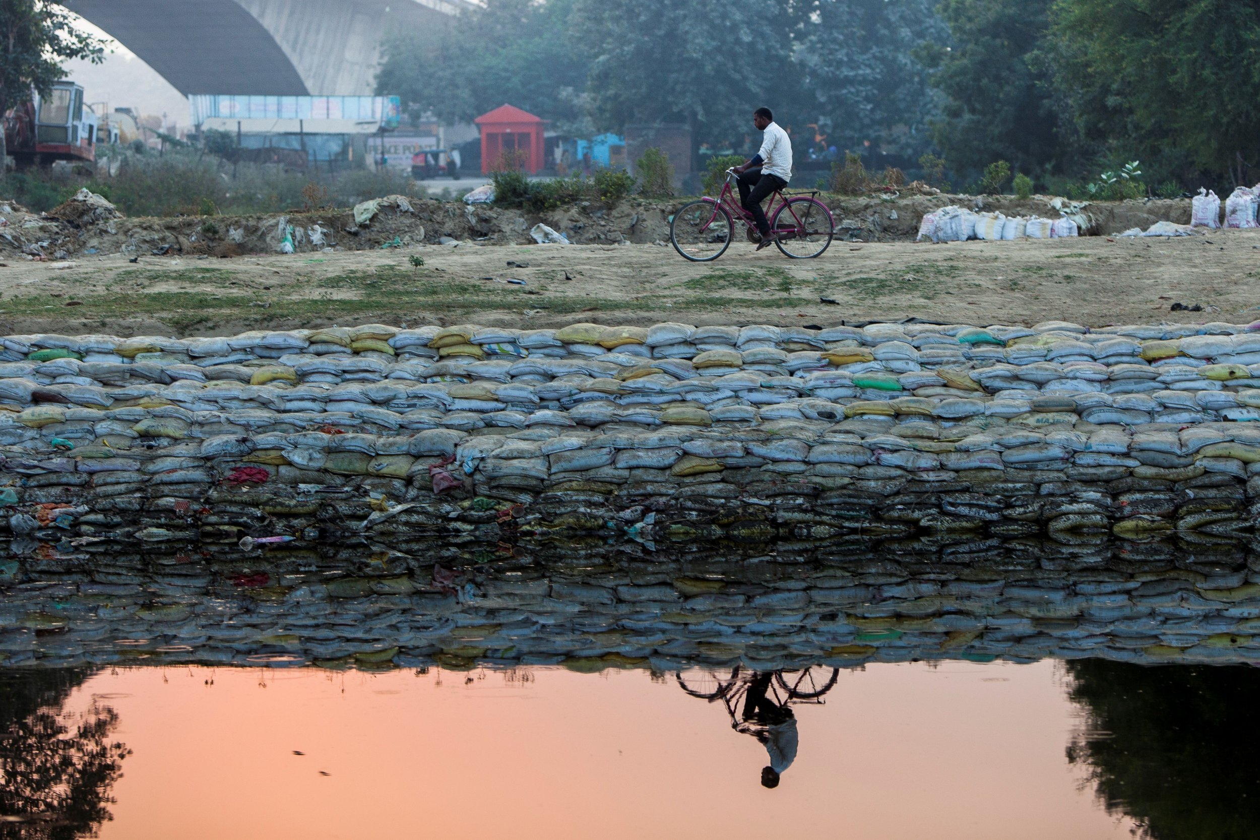 India, pond