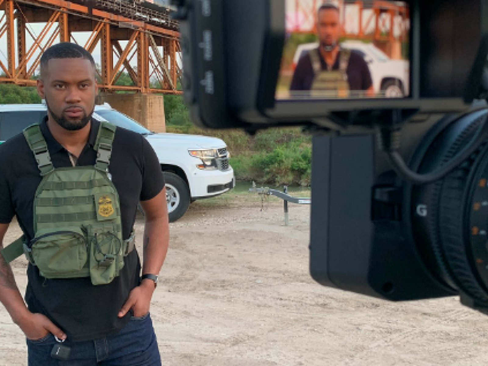 Fox News Contributor Slammed for 'War Zone' Theatrics After Posing In Tactical Vest at the Border - Newsweek