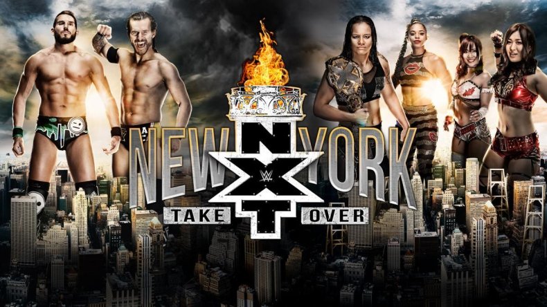 nxt takeover new york poster how to watch online wwe network start time