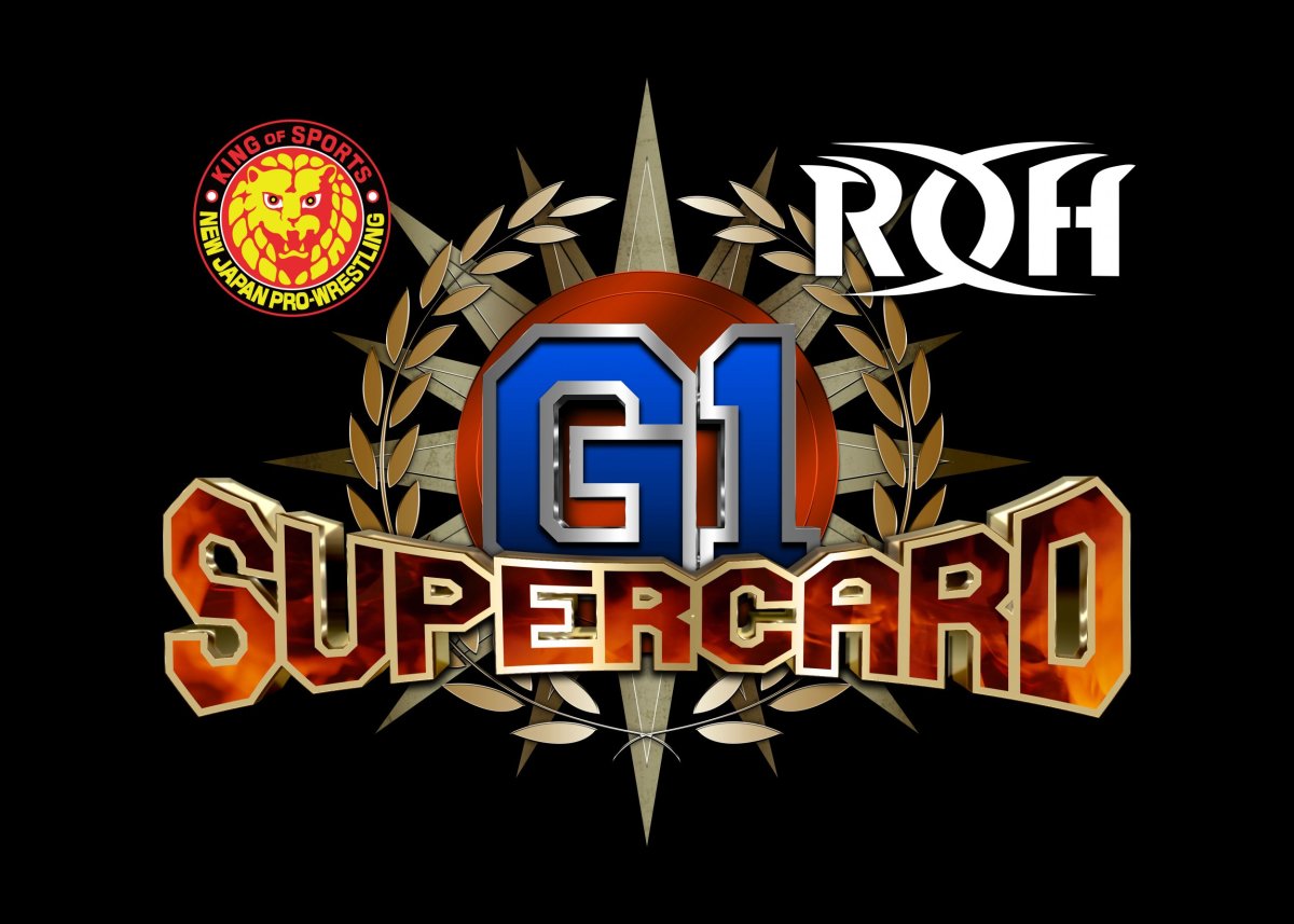 supercard-logo roh njpw g1 start time how to watch online card