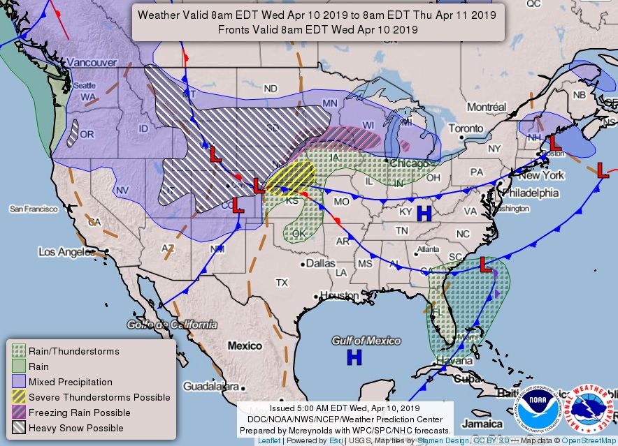 National Weather Service forecast snow storm blizzard