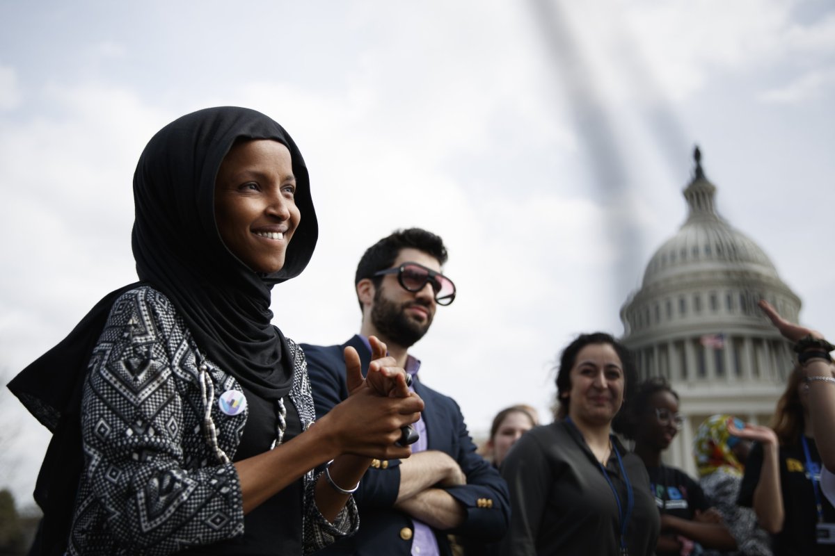 Ilhan Omar, doubles down, Stephen Miller, white nationalist