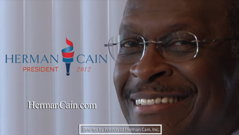 herman cain 2012 smoking ad