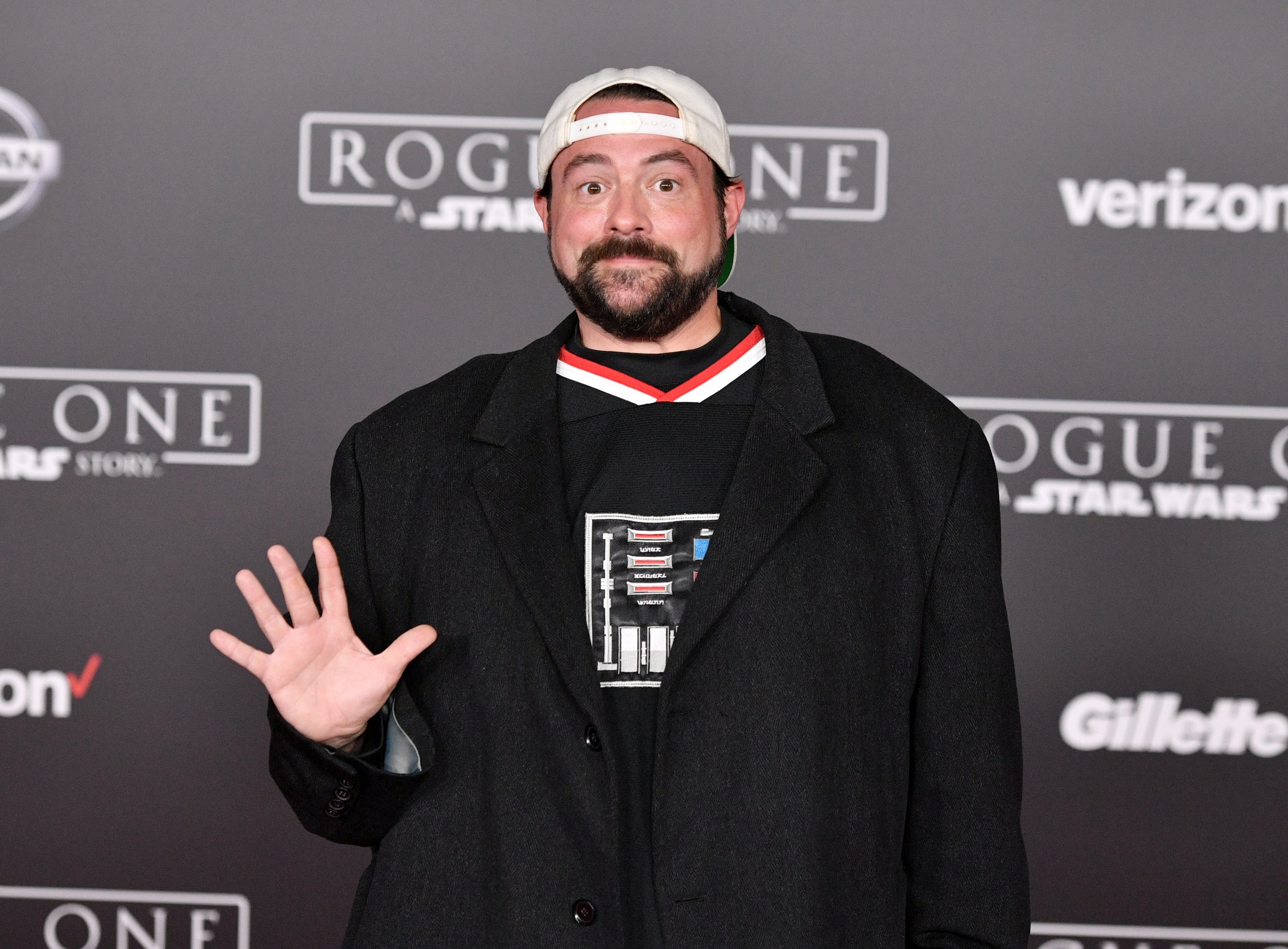 Kevin Smith Visits Star Wars Set 