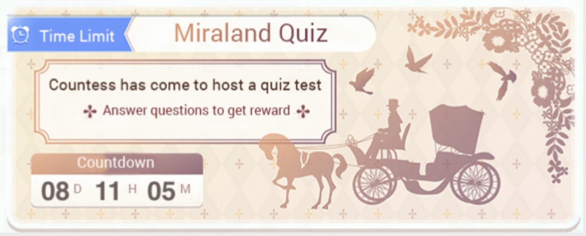 Love, nikki, miraland, quiz, answers, april, 2019, questions, feather, pens, tips, guide, cheats