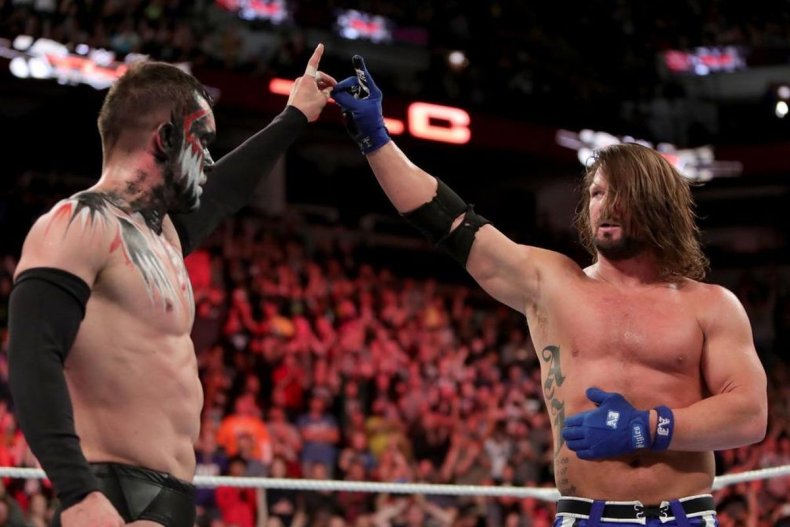 aj styles vs finn balor superstar shake up