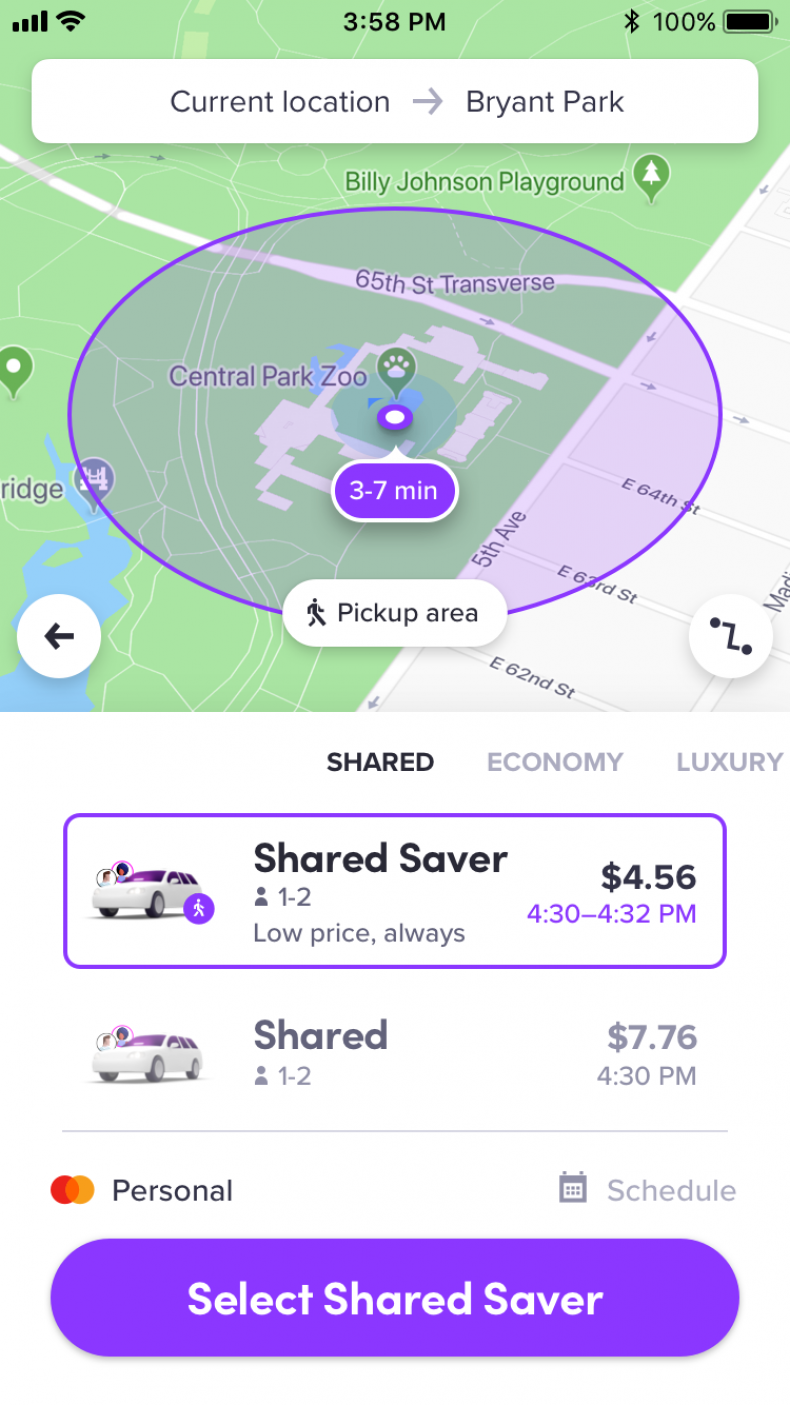 NYC - Mode selector shared saver NYC - Mode selector shared saver